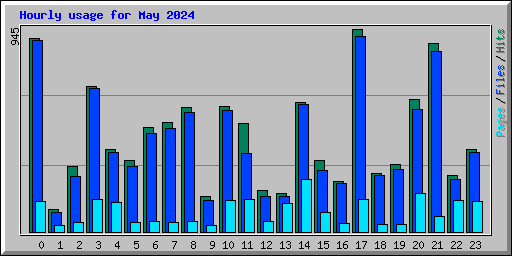 Hourly usage for May 2024